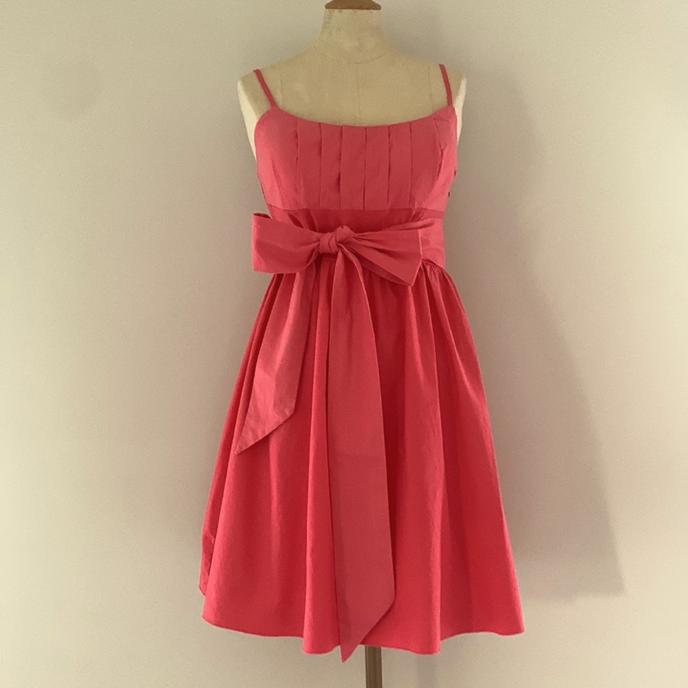 Le Chateau Pink Linen Summer Dress